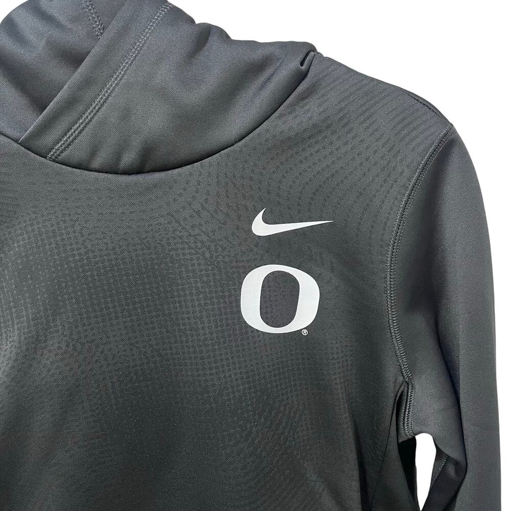Nike Dri-Fit Women's Oregon Ducks Performance Pullover Hoodie Gray Small